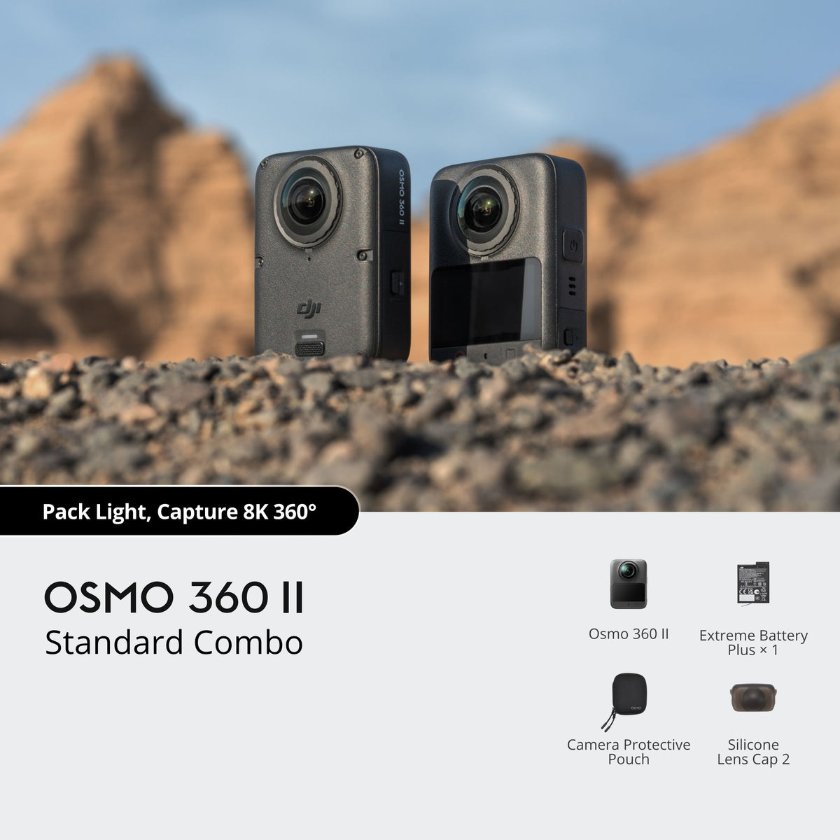 Osmo 360 II Standard Combo – oversigt over indholdet