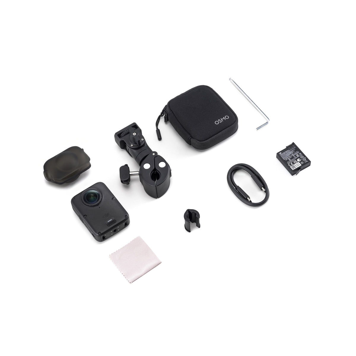 Osmo 360 II Limitless Riding Combo – indhold i æsken